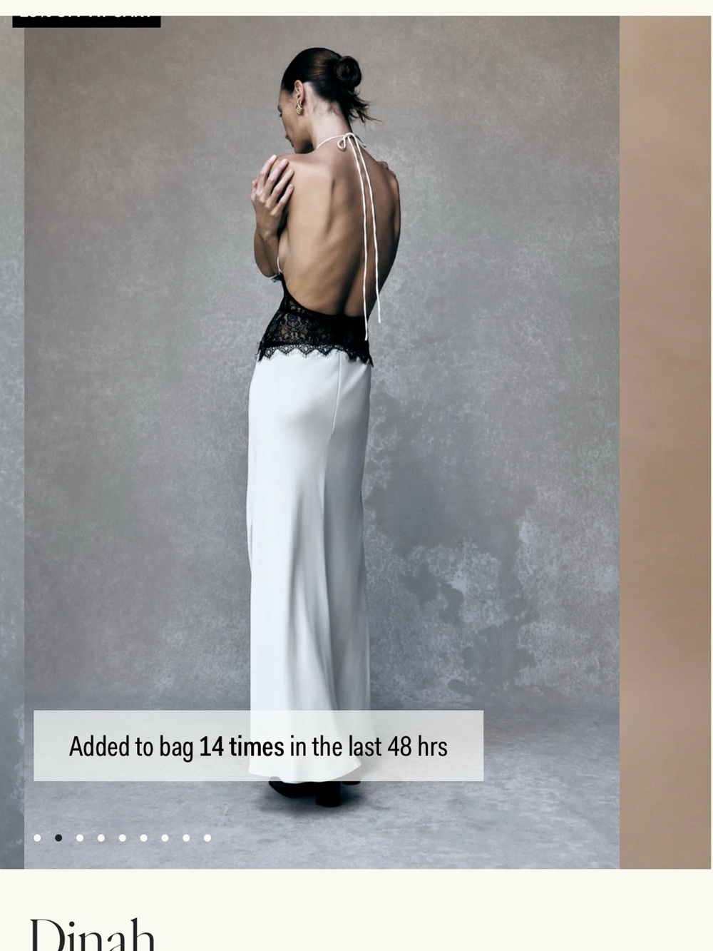 Dinah
Lace And Satin Maxi Dress - Black/Ivory - Picture 5 of 8